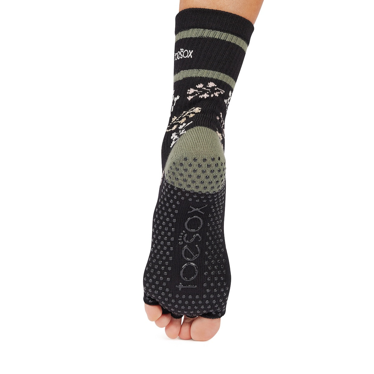 Half Toe Crew Grip Socks