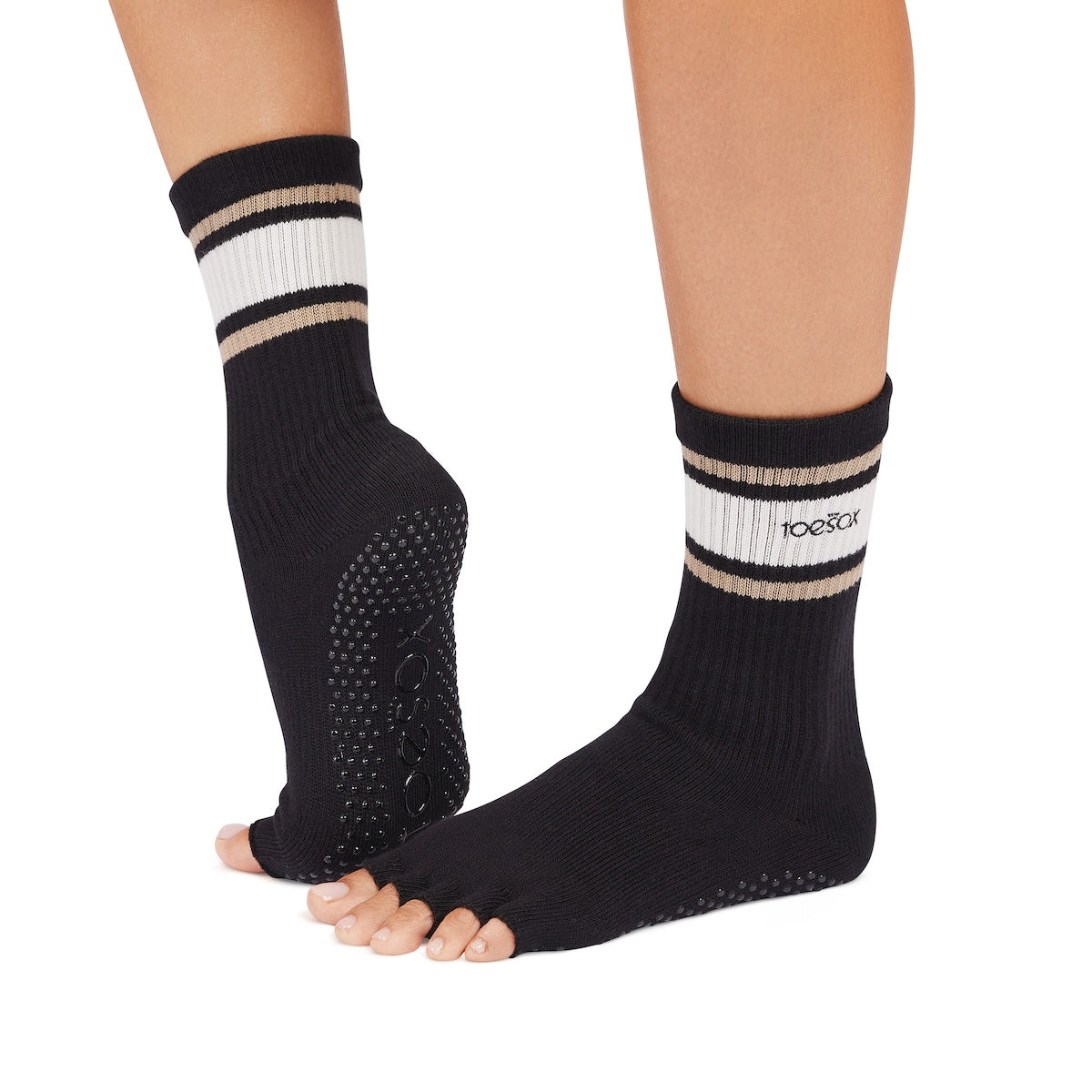 Half Toe Crew Grip Socks