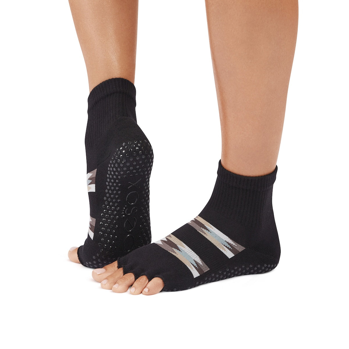 Half Toe Ultra Fine Knit Melody Grip Socks