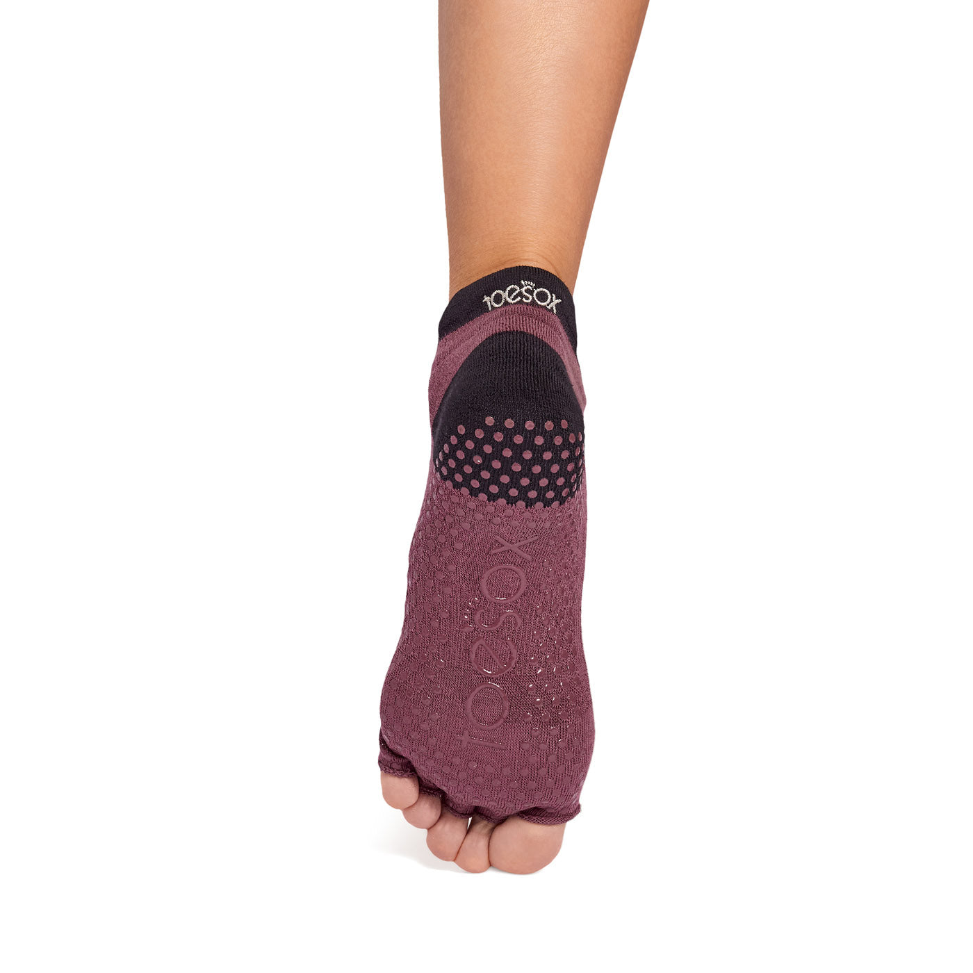 Half Toe Ultra Fine Knit Low Rise Grip Socks