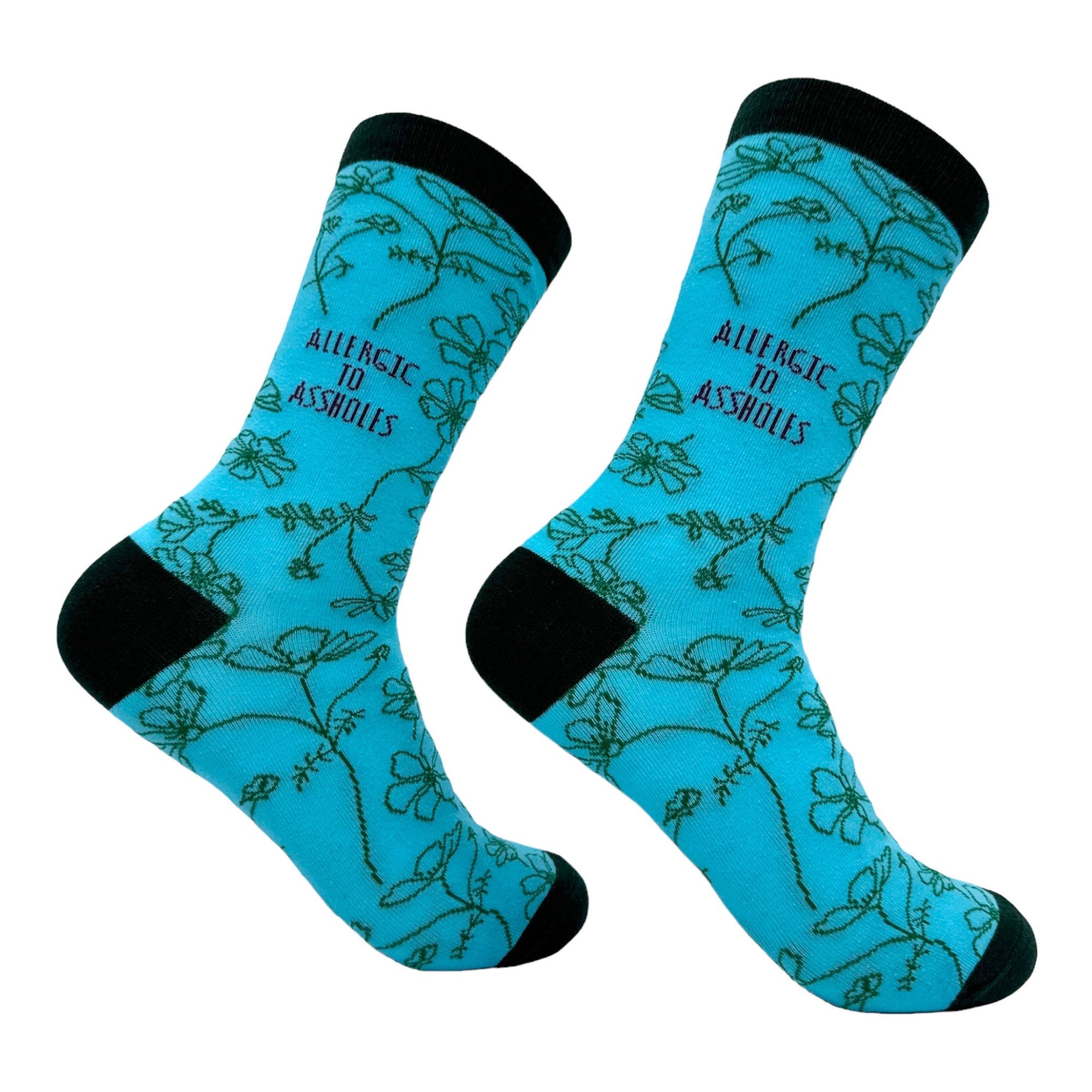 Women’s Swear Word Print Socks – 5 Pack Casual Crew Socks