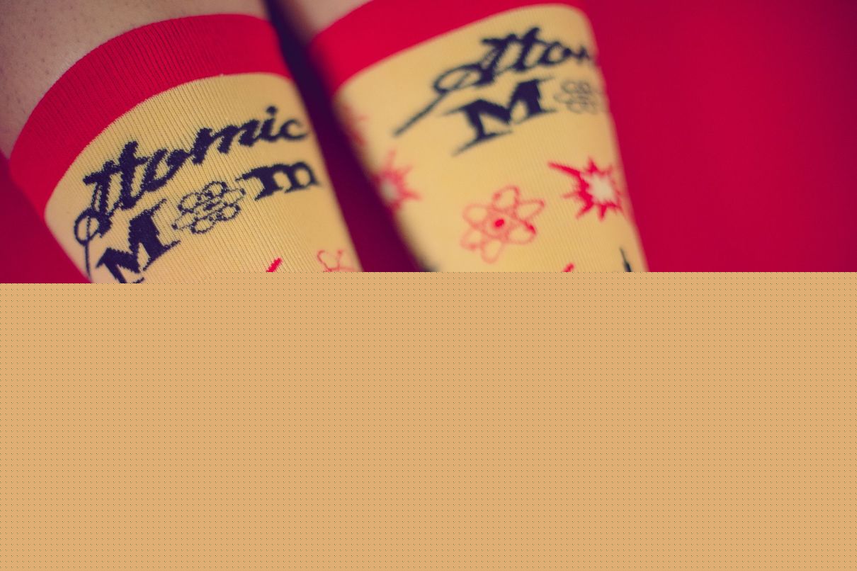 Womens Atomic Mom Socks