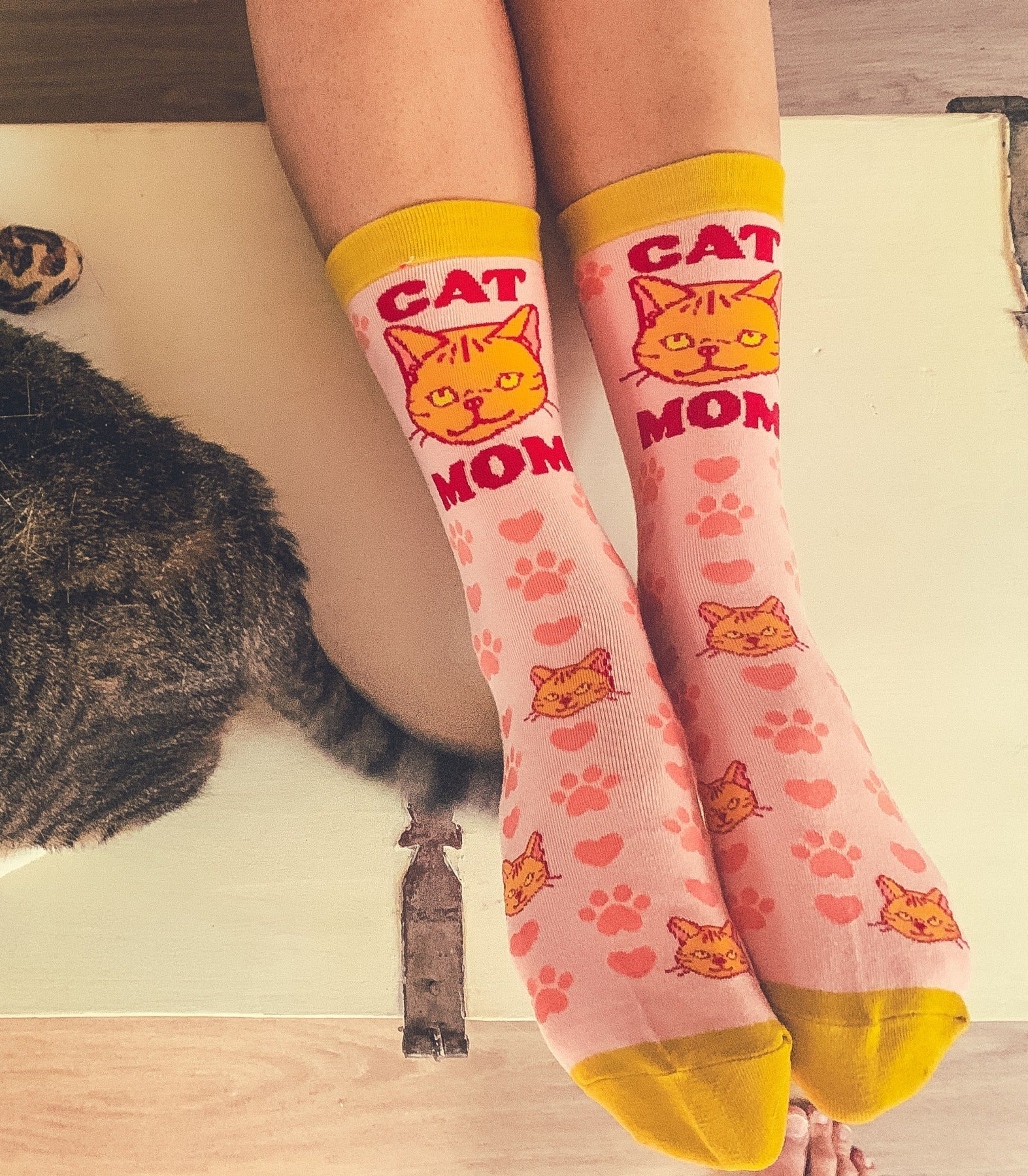 Womens Cat Mom Socks