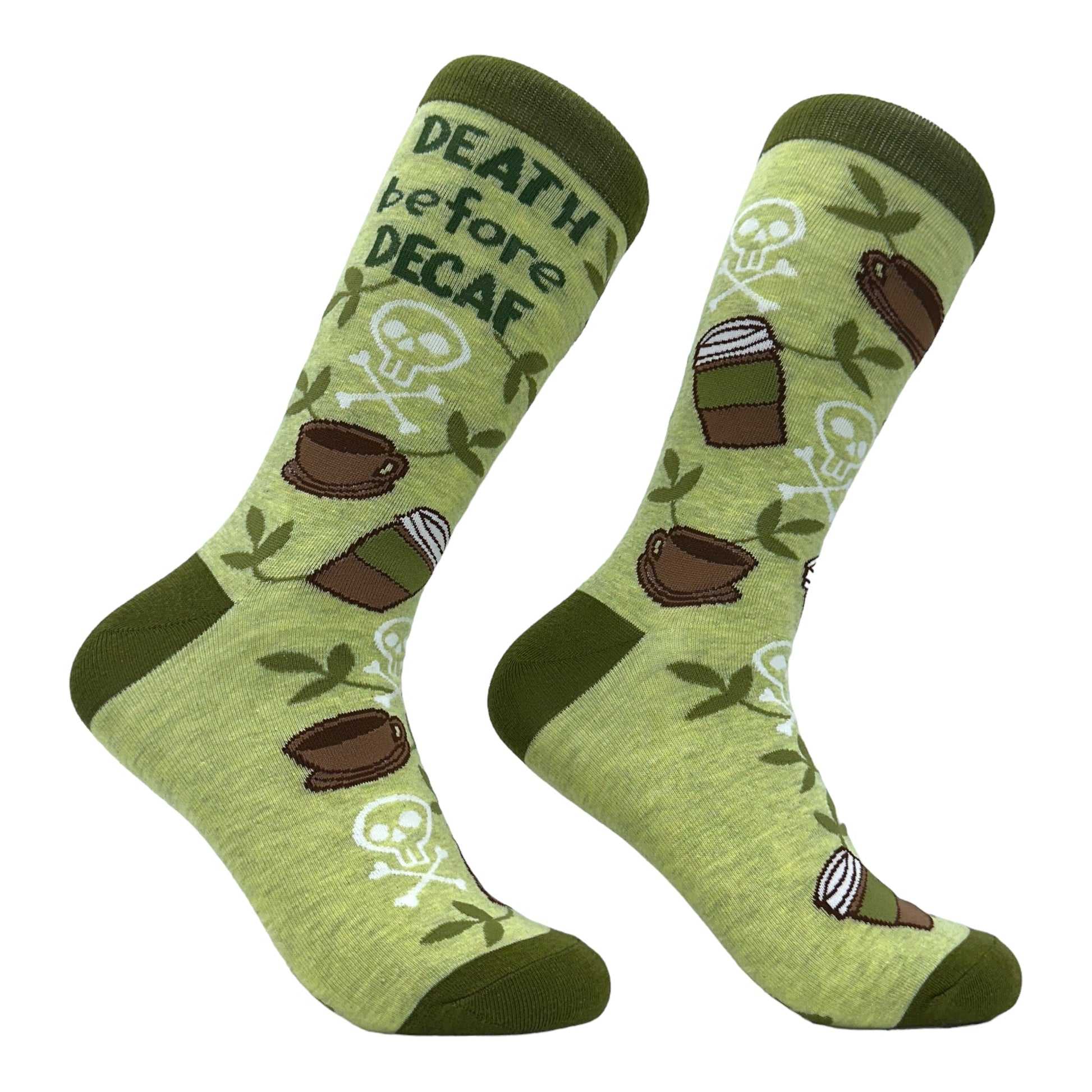 Women's Death Before Decaf Socks