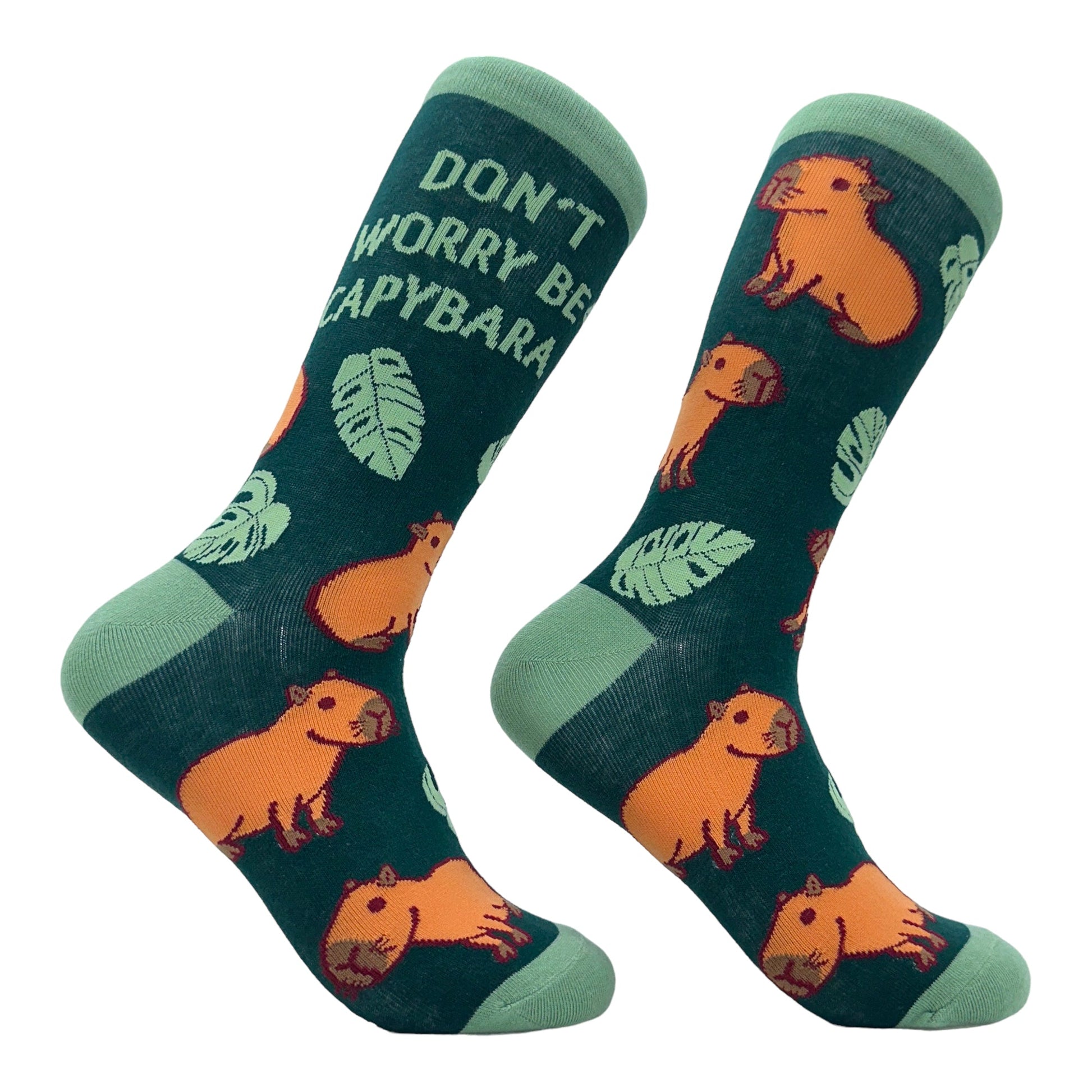 Women's Dont Worry Be Capybara Socks