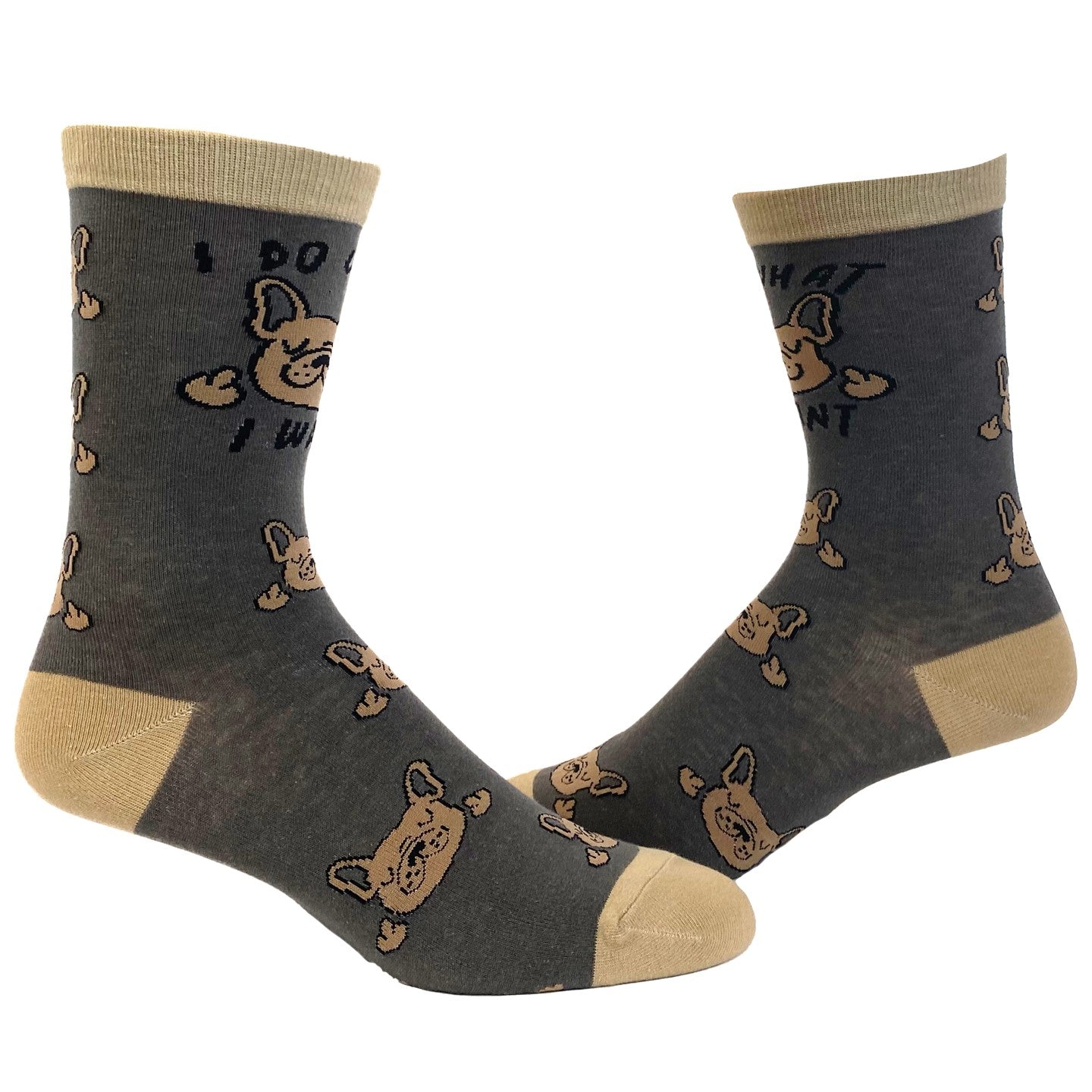 Womens I Do What I Want Dogs Socks