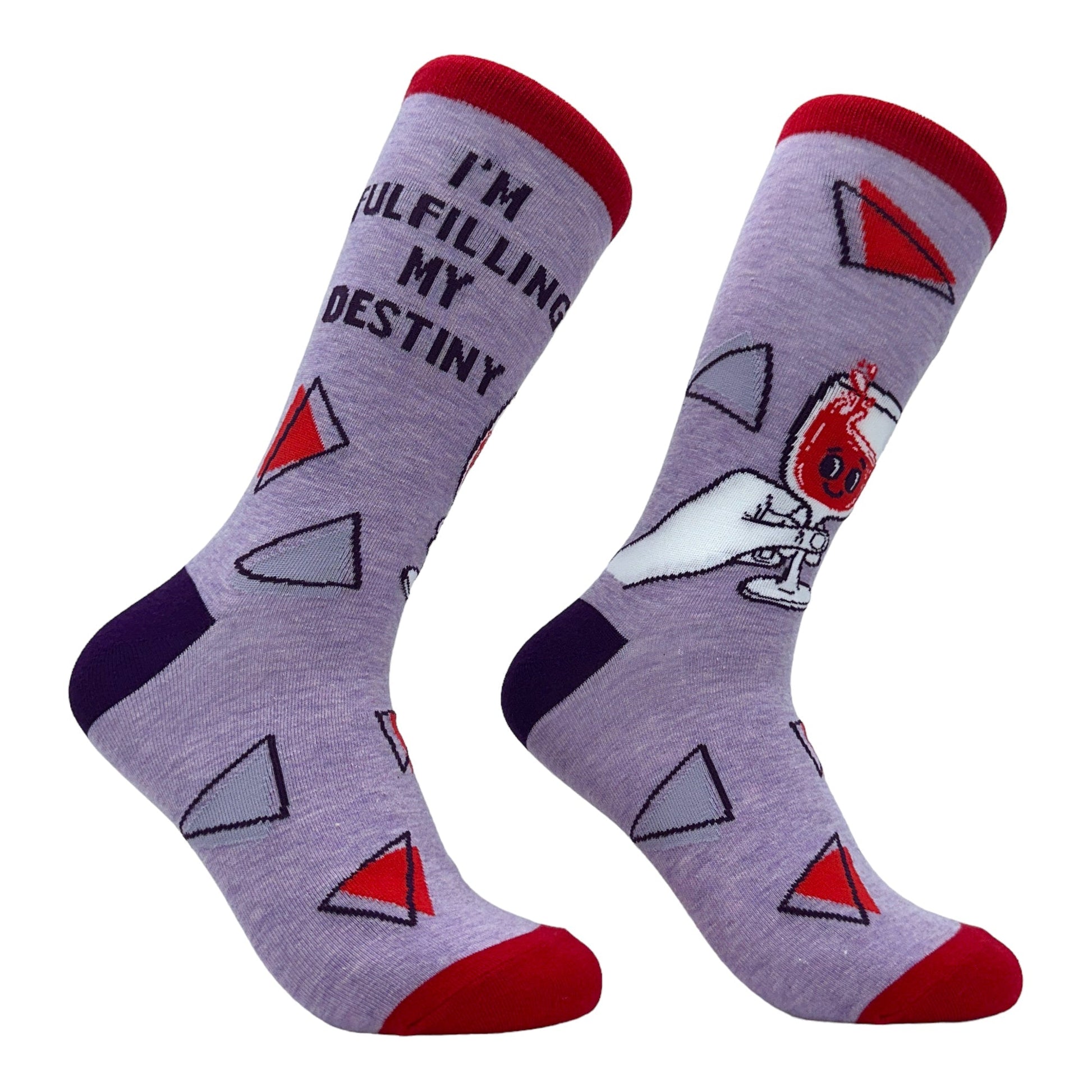 Women's Im Fulfilling My Destiny Wine Socks