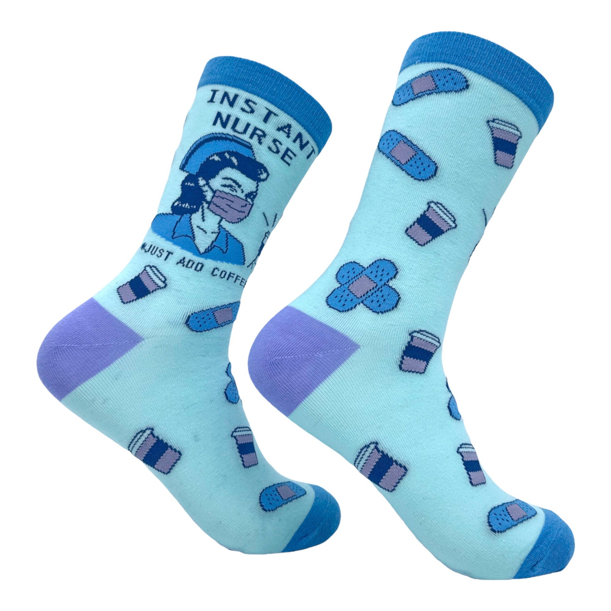 Women's Instant Nurse Just Add Coffee Socks