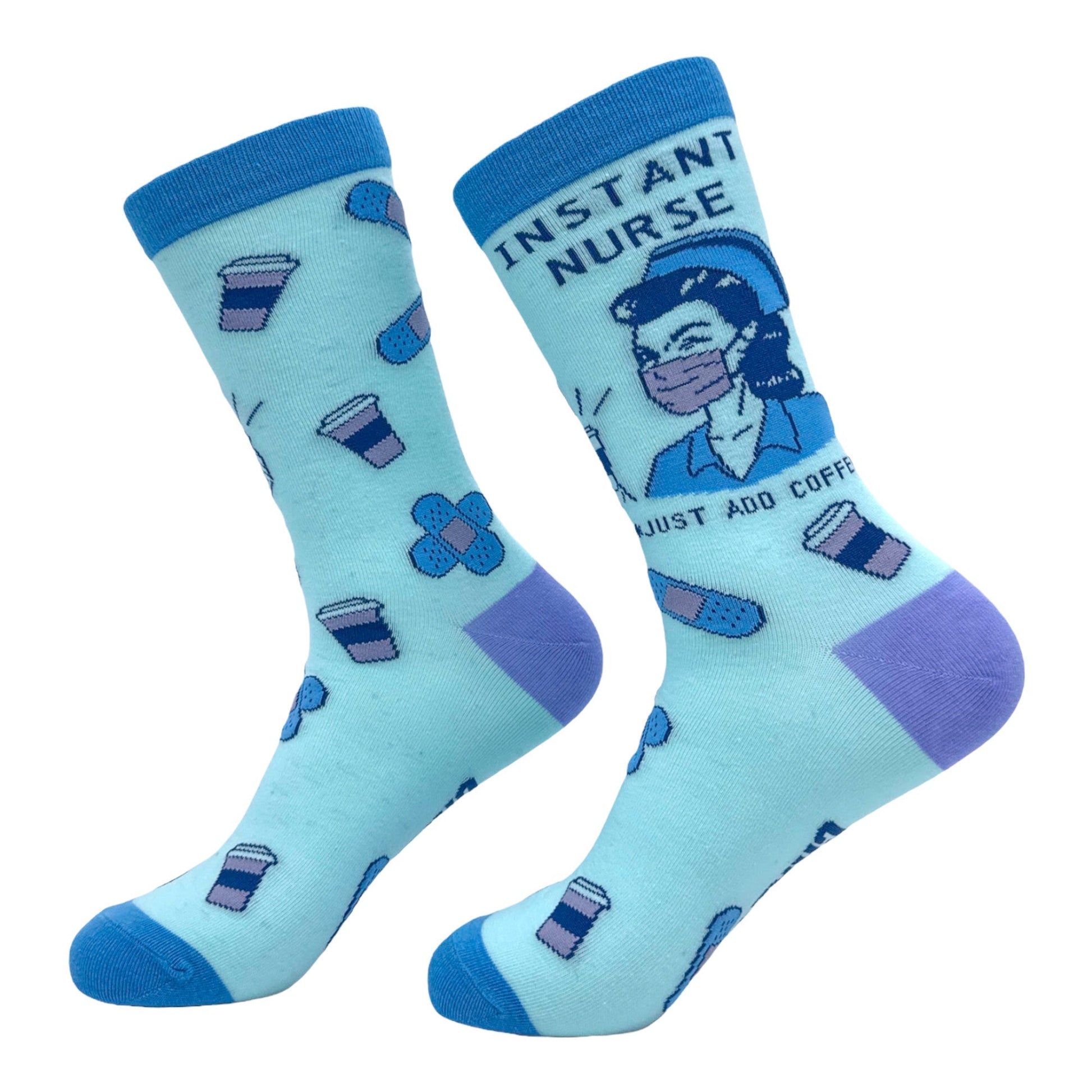 Women's Instant Nurse Just Add Coffee Socks