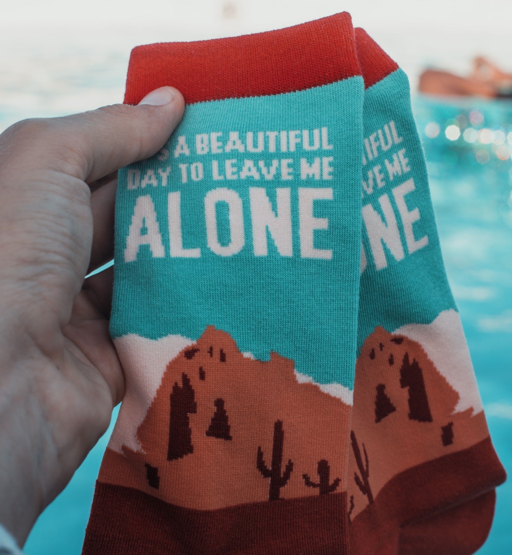 Womens Womens It's A Beautiful Day To Leave Me Alone Socks