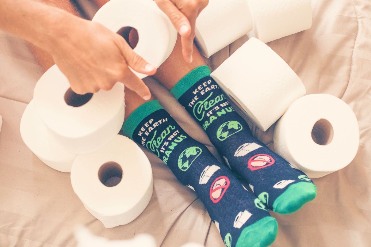 Womens Keep The Earth Clean It's Not Uranus Socks
