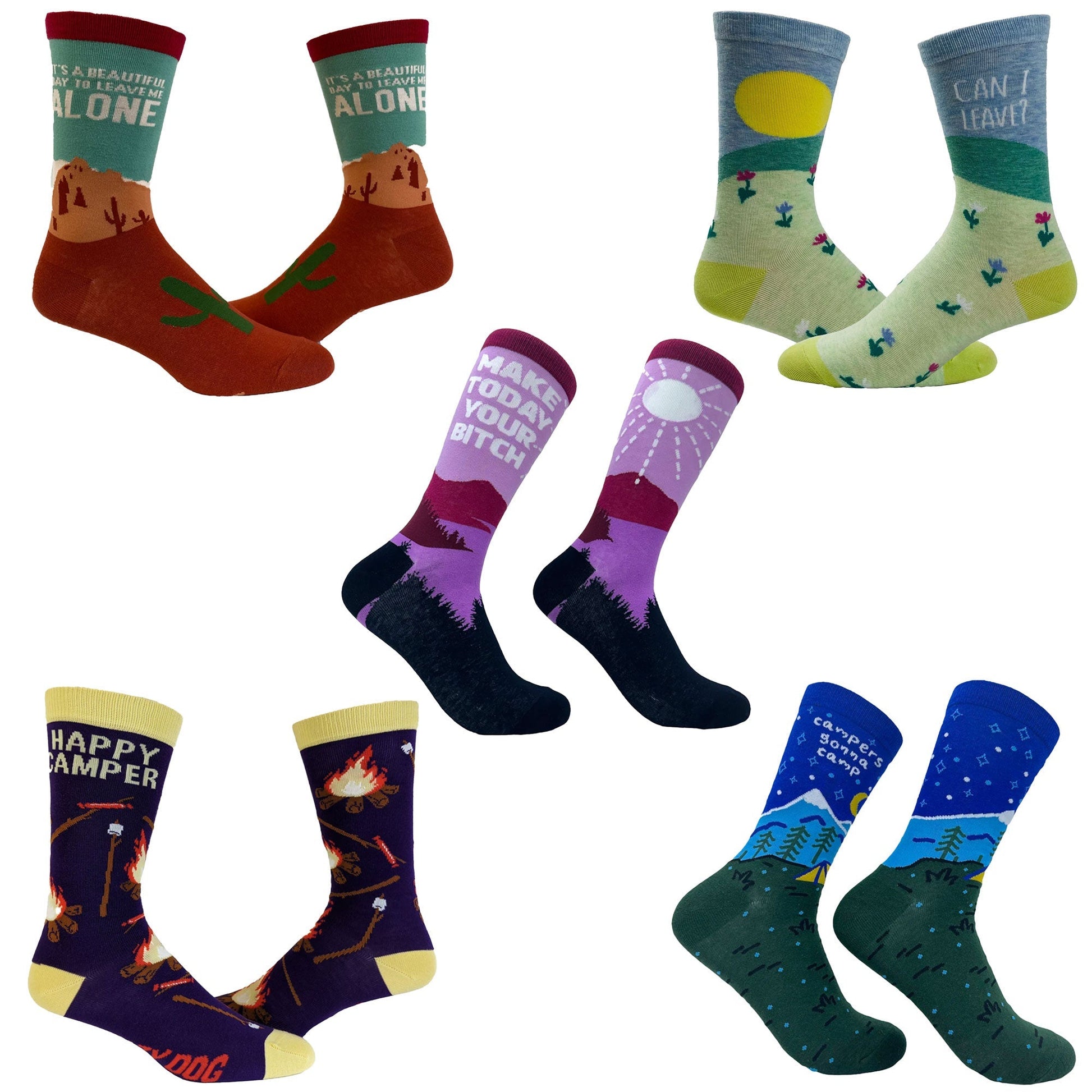 Womens Nature Sock 5 Pack Socks