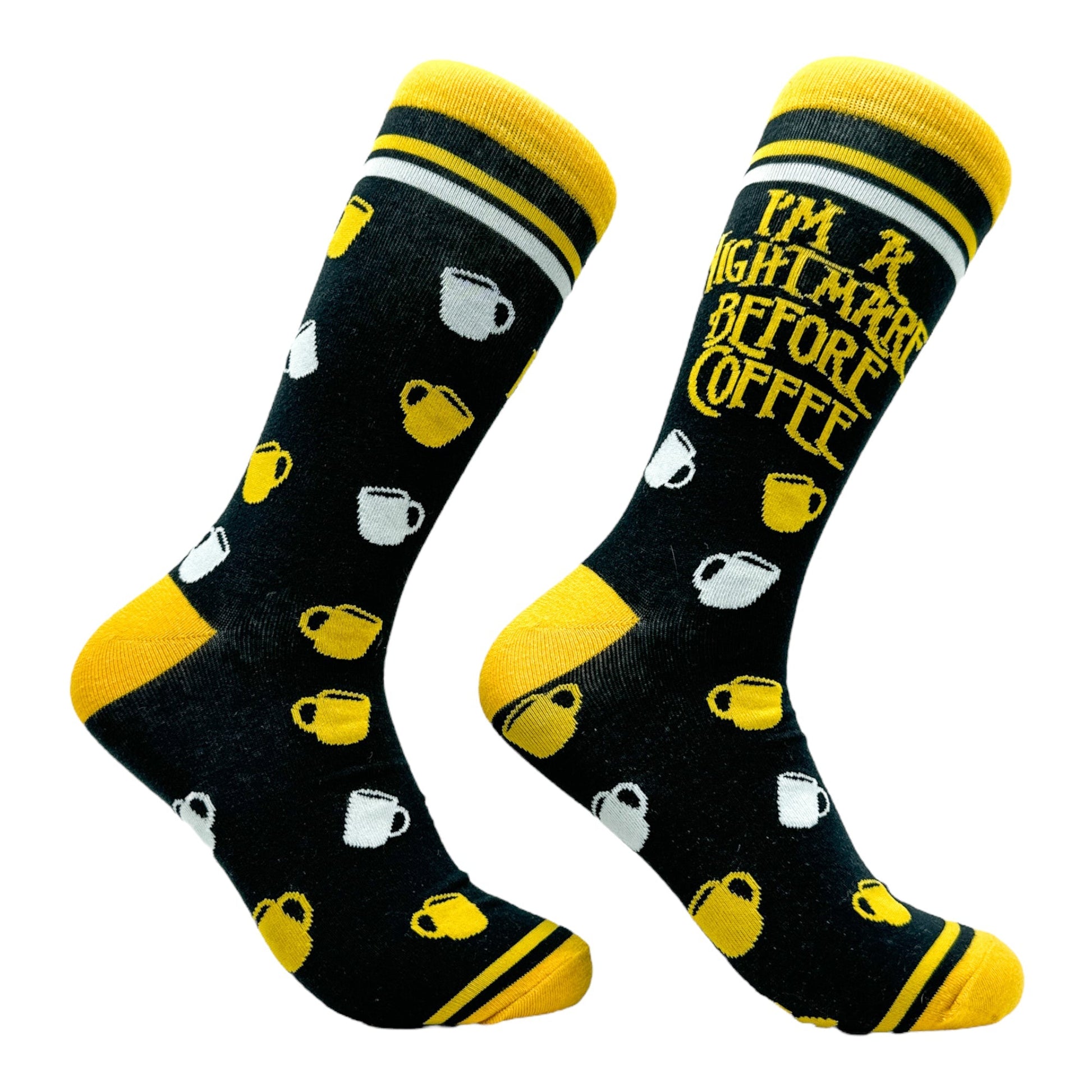 Women's Im A Nightmare Before Coffee Socks