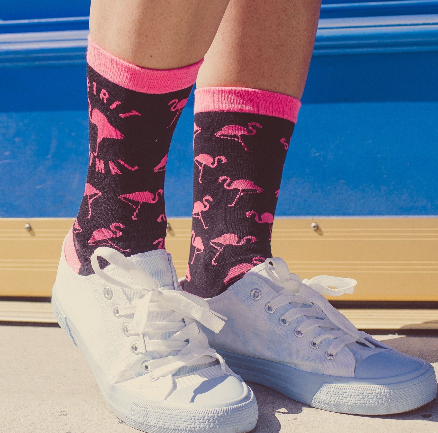 Womens Spirit Animal Flamingo Socks