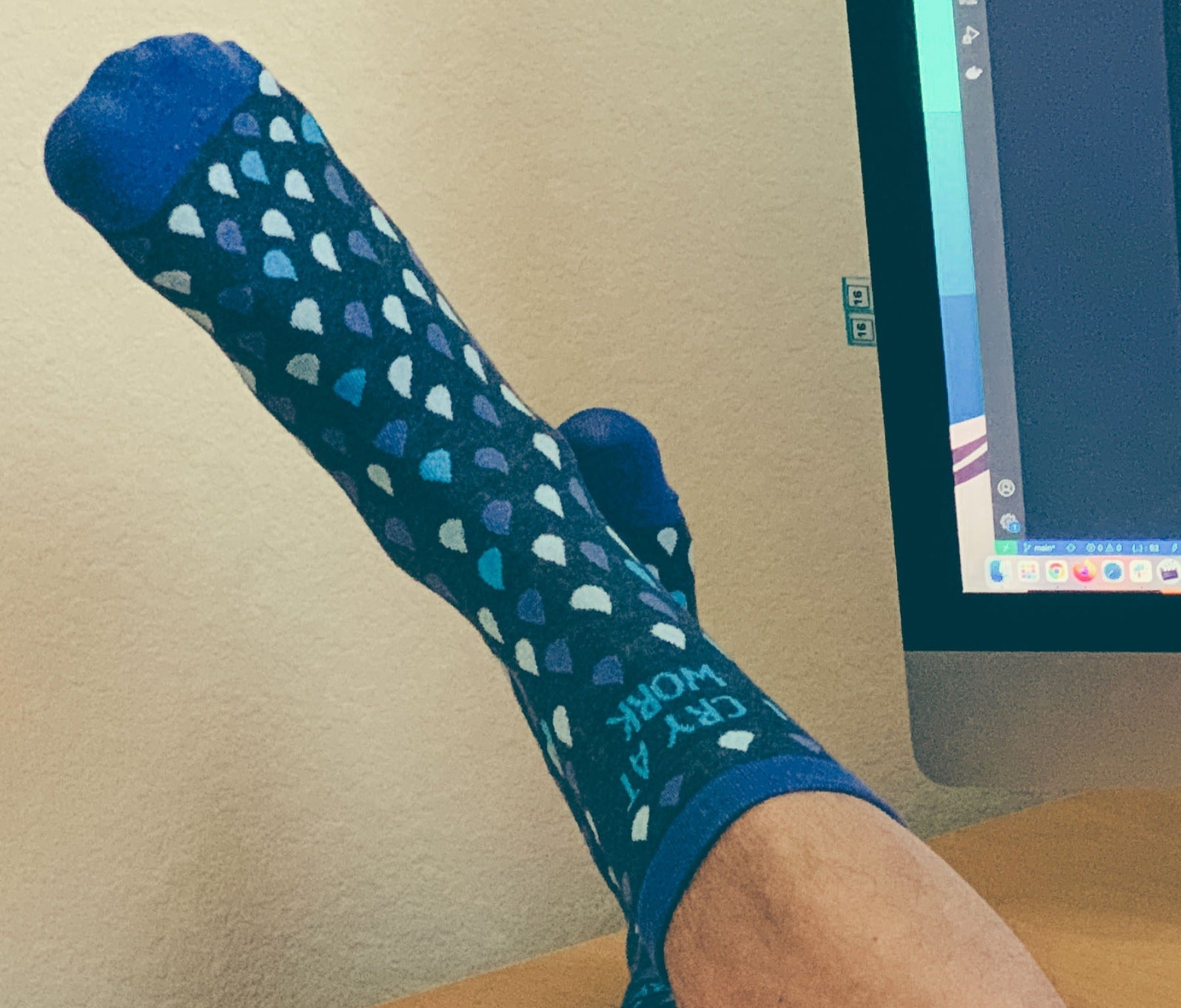 Women's I Cry At Work Socks