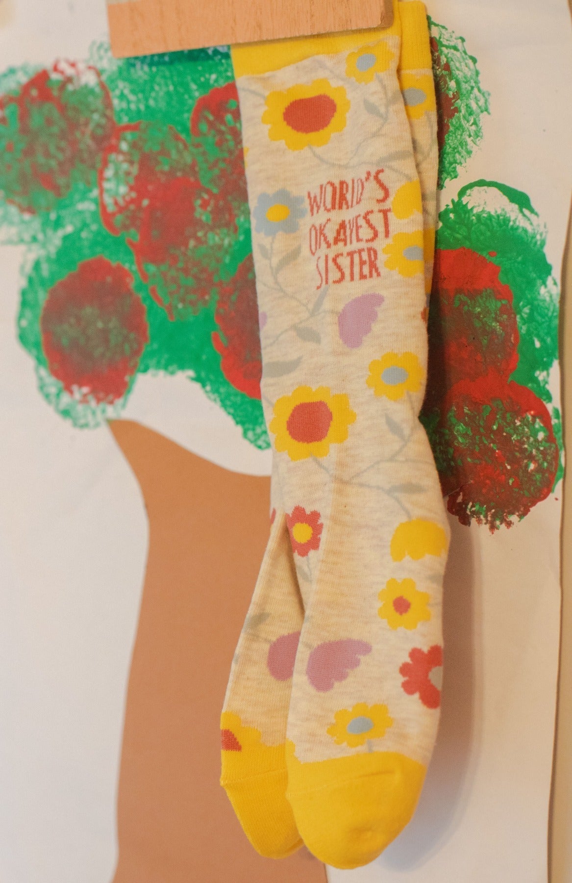 Womens World's Okayest Sister Socks