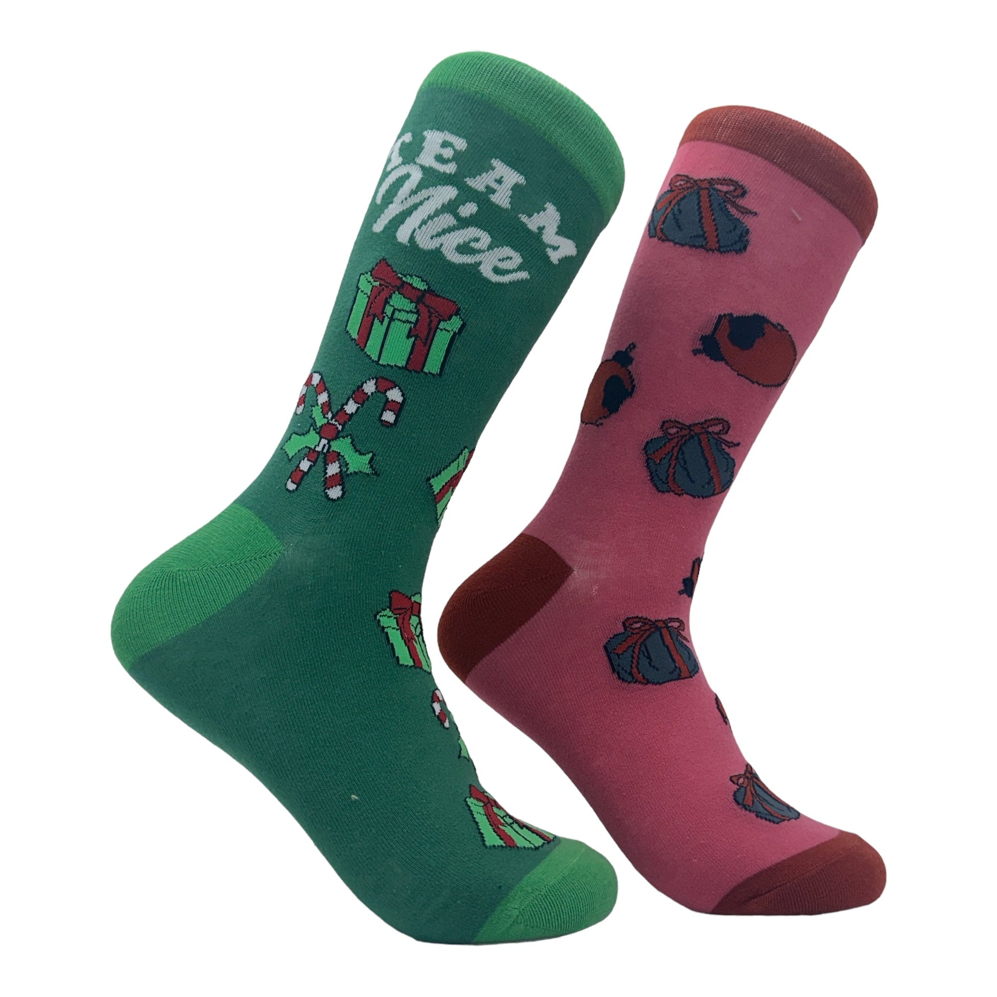 Women's Team Naughty Team Nice Socks